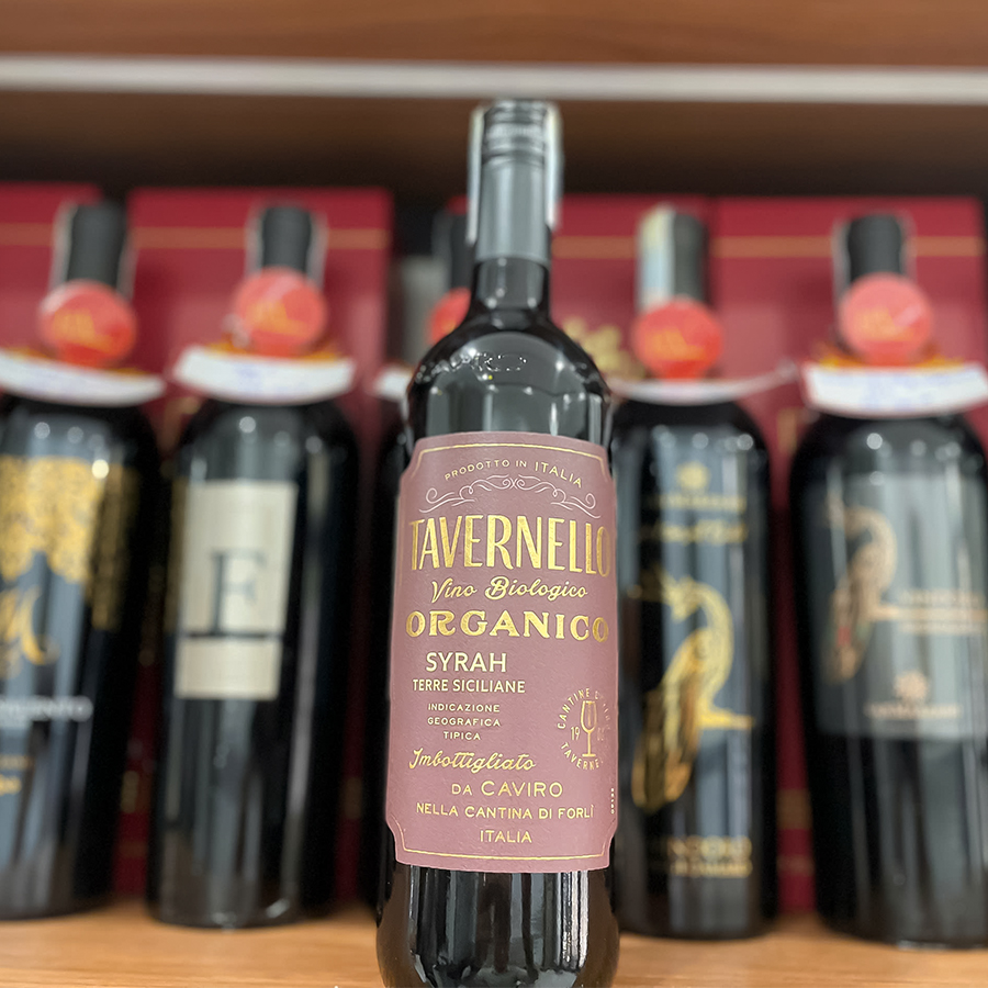 Rượu Vang Ý Tavernello Organico Syrah Terre Siciliane