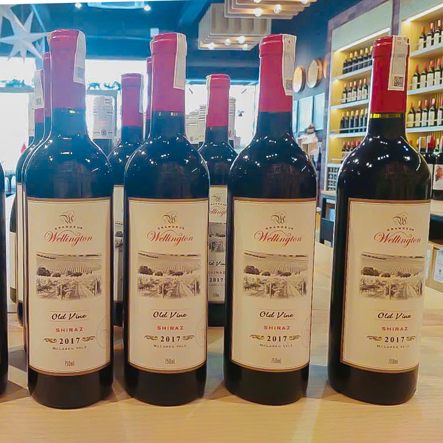 Vang đỏ Úc Grandeur Wellington Old Vine Shiraz 2017