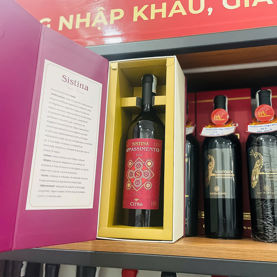 Rượu Vang Ý Sistina Appassimento Citra