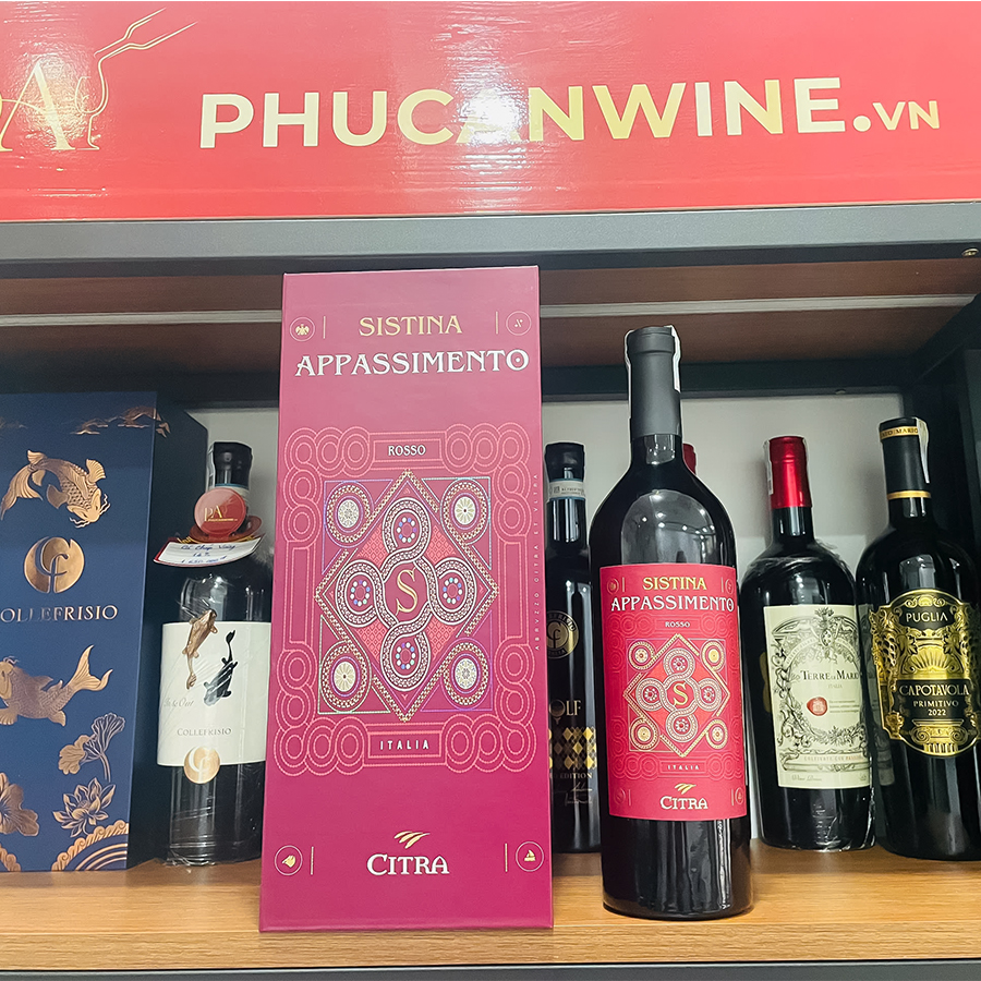 Rượu Vang Ý Sistina Appassimento Citra