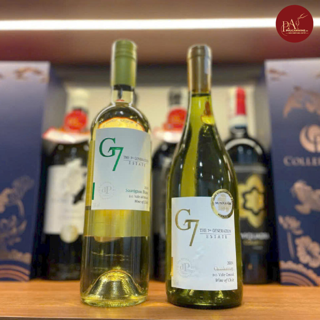 Rượu vang trắng Chile G7 Clasico Chardonnay