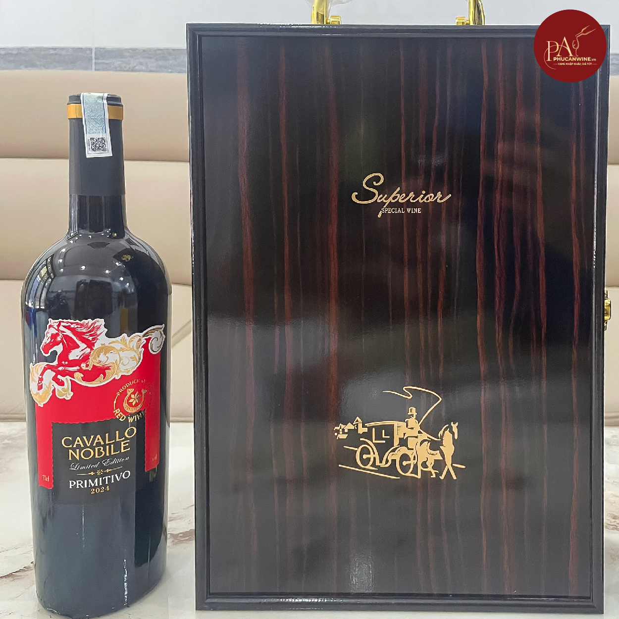 Vang Ý Đỏ Cavallo Nobile Primitivo Limited Edition - Ảnh 3