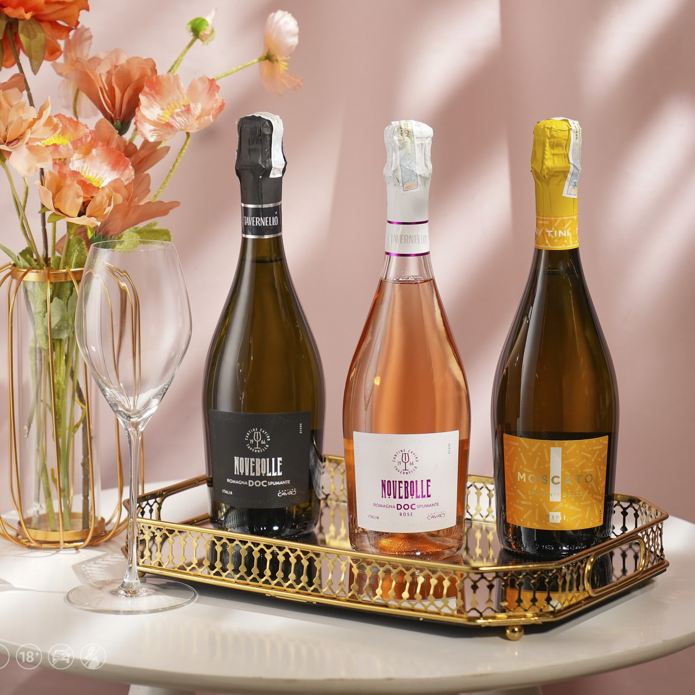 Rượu vang sủi ngọt Tini Moscato Spumante