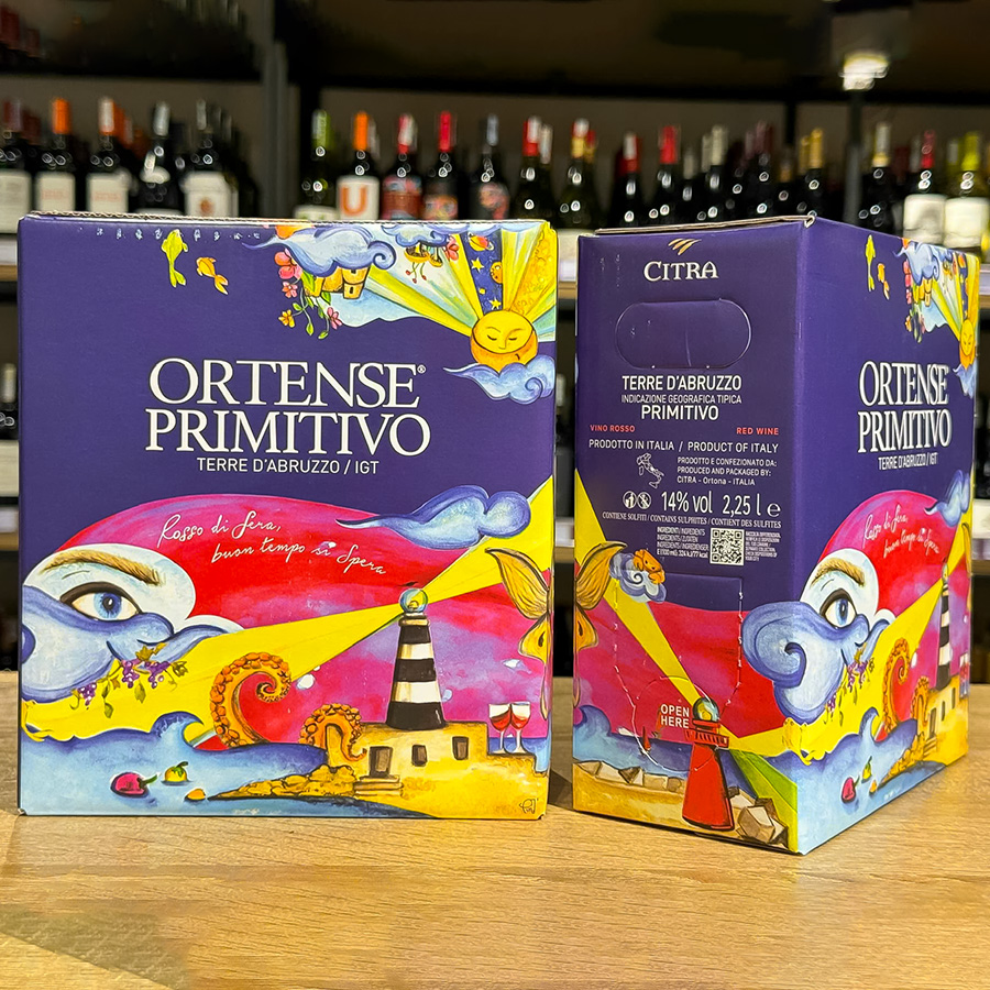 Vang bịch Ý Citra-Ortense Primitivo 14%