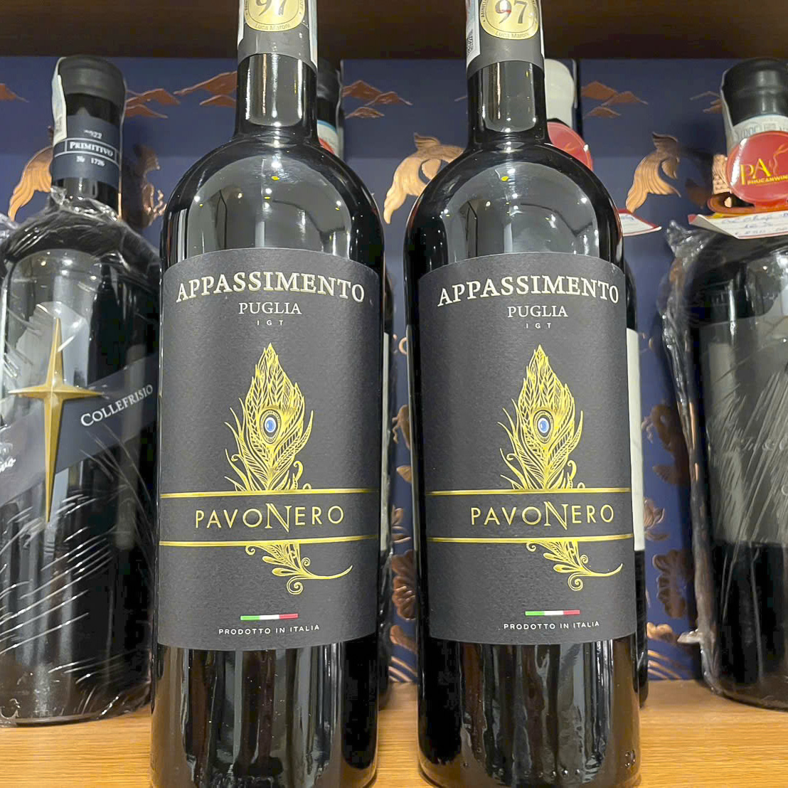 Rượu Vang PavoNero Appassimento Puglia IGT