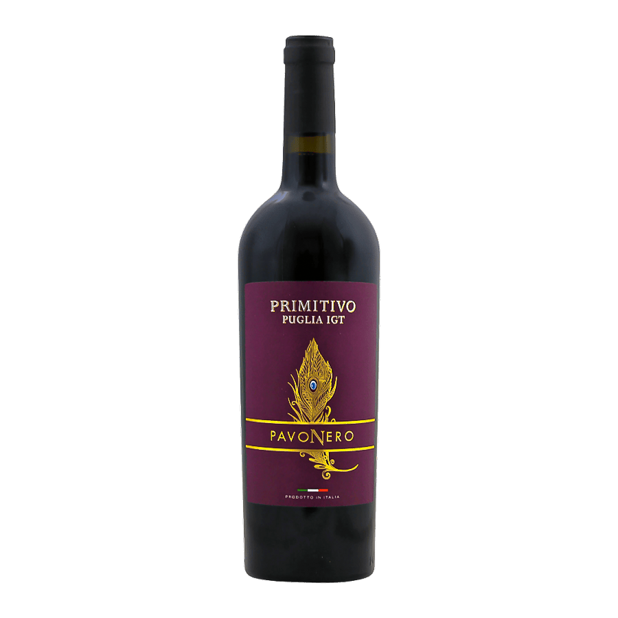 Pavonero Primitivo, vang đỏ Ý Primitivo, vang Puglia IGT, rượu vang đỏ Ý, Primitivo Puglia IGT