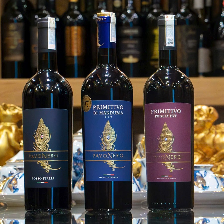 Vang Đỏ Ý PavoNero Primitivo Di Manduria DOC