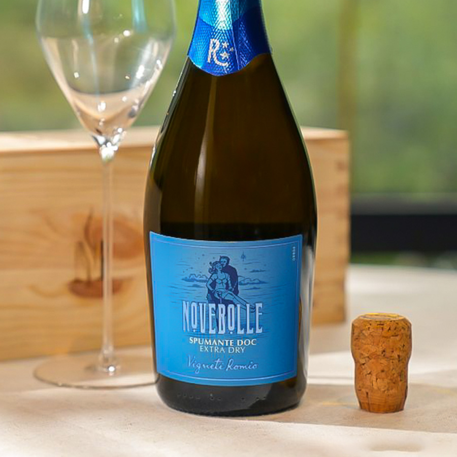 Rượu Vang Ý Vigneti Romio Novebolle Romagna Spumante Extra Dry